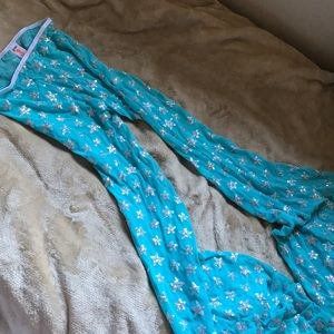 baby blue sequin star flare pants